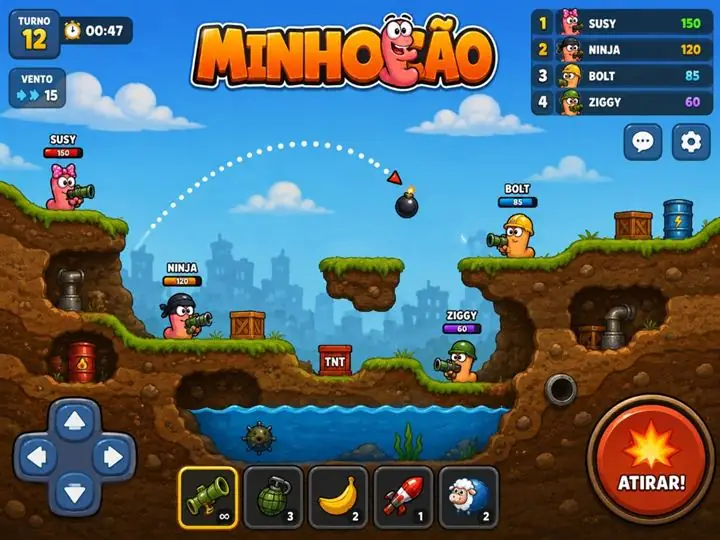 Minhocão — jogo completo