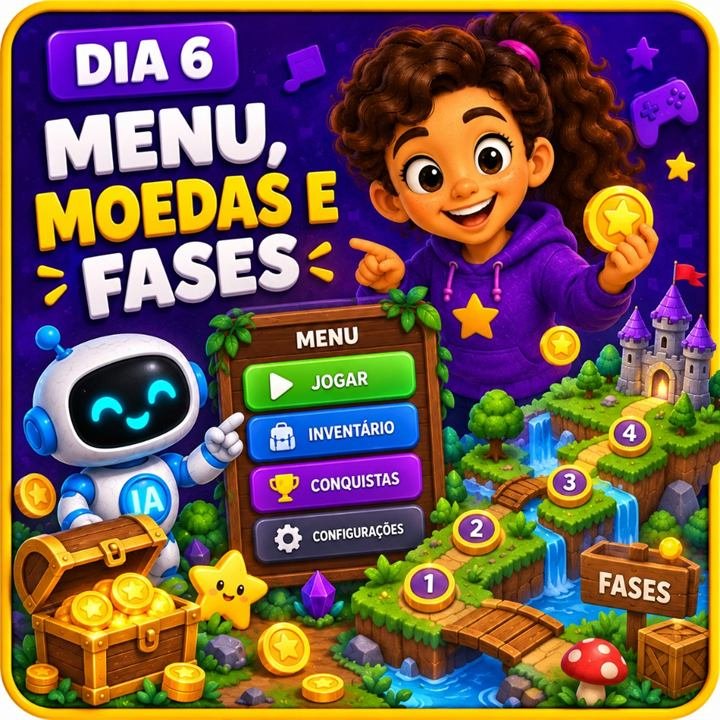 Dia 6 - Menu, moedas e fases