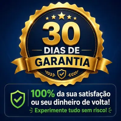 30 dias de garantia — 100% da sua satisfação ou seu dinheiro de volta